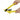 Lemon juicer standing upright on its bottom feet
