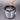 Double wall stainless ice bucket shown dry on a table with no condensation