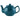 Teal Price & Kensington round stoneware teapot