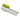 Joseph Joseph Pivot can opener folded flat with green grip, top view
