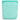 Aqua Stasher reusable silicone half-gallon storage bag, empty with clear silicone material and teal zipper seal.