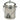 RSVP International 1 gallon stainless steel compost pail with bail handle