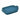 Le Creuset Rectangular Dish with Platter Lid in Teal — detail shot showing the rim and grooved handles