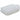 Le Creuset Rectangular Dish with Platter Lid in White — front view with the platter-style lid