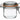 Le Parfait tapered French food storage jar with airtight seal, clear glass and metal lid for preserving and organizing food.