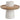 Mango Wood Appetizer Tray w/ Marble Stand