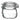 Bormioli Fido glass storage jar with a metal clamp lid, holding dry food, 17.5 ounces, clear and stylish food storage solution.