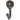Hammered Round Plate Single Hook