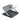 OXO fold flat aluminum dish rack set up on a counter