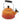 Le Creuset whistling tea kettle with a vibrant red enamel finish, featuring a sturdy handle and spout for boiling water.