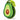 FRED avocado-shaped cleaning sponge with green and brown colors, designed for kitchen and dish cleaning tasks.