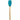 Le Creuset craft series spatula-spoon with a Caribbean-colored handle, featuring a flexible spatula and spoon combo for cooking.