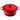 Le Creuset 9-quart round Dutch oven in cherry red, featuring a sturdy handle and enameled cast iron construction.